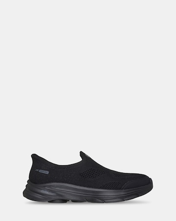 Skechers Black Slip In Go Walk 8 Nova Trainers - Wide Fit (E)