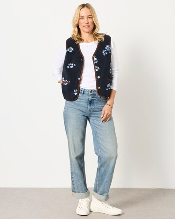 Fatface Floral Fleece Gilet