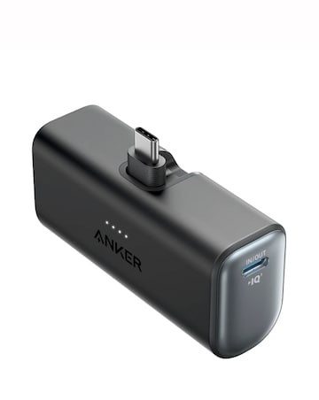 Anker Nano 22.5W 5,000mAh Power Bank with Built-In USB-C Connector - Black