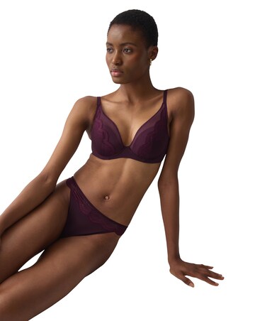 Triumph Comfort Glam Plunge Bra Wine