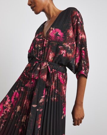 Joanna Hope Printed Pleat Maxi Dress
