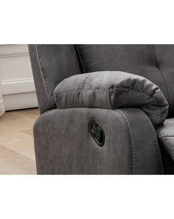 Victor Manual Recliner 3 Seater Sofa with Drop Down Tray