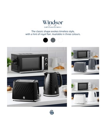 Swan Windsor Microwave Grey