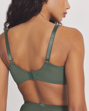 Pretty Secrets Full Cup Lace Padded Bra Green