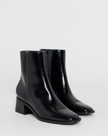 Lana Square Toe Ankle Boots - Wide Fit (E)