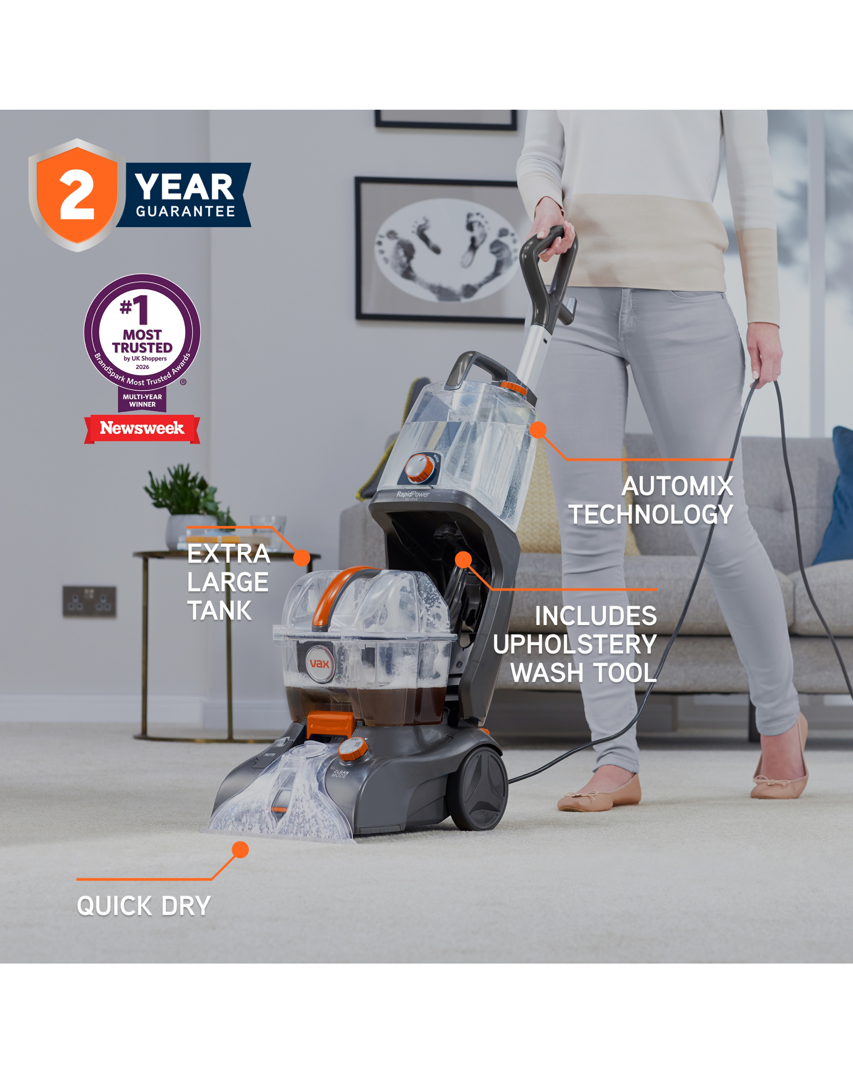 Vax Rapid Power Revive Carpet Washer | Ambrose Wilson