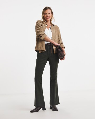Pocket Front Cord Bootcut Jeans