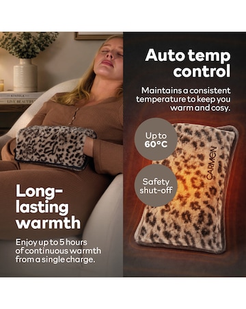 Carmen Spa Rechargeable Hot Water - Leopard