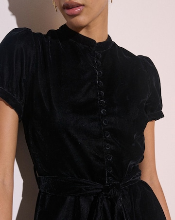 NOBODY'S CHILD IVANNA VELVET MINI DRESS
