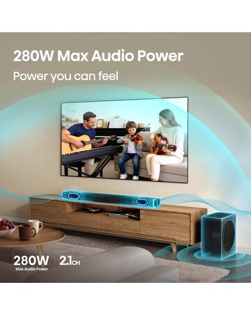 Hisense HS2100S 2.1ch 240W Soundbar with DTS Virtual X and Wireless Subwoofer