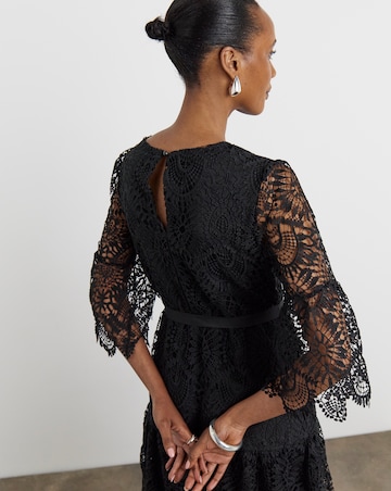 Joanna Hope Structured Lace Dress