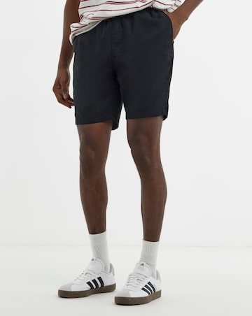 Linen Blend Elasticated Drawcord Short
