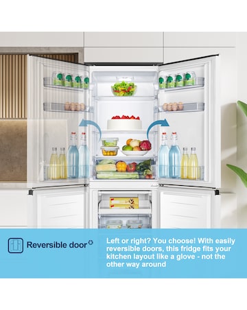 Fridgemaster MC55240E 174cm 50/50 Fridge Freezer White