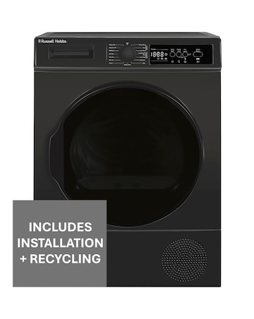 Russell Hobbs 12 Series RH8HPTD1E12AN 8kg Heat Pump Tumble Dryer + Install