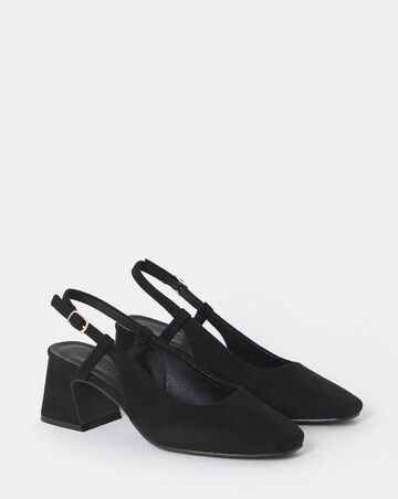 Vivi Block Heel Slingback Shoes - Wide Fit (E)