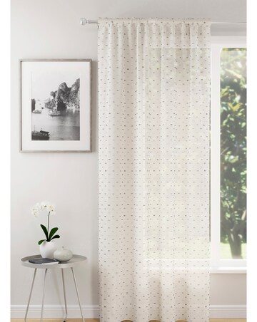 Hanoi Linen-Look Textured Tufted Slubs Voile Panel