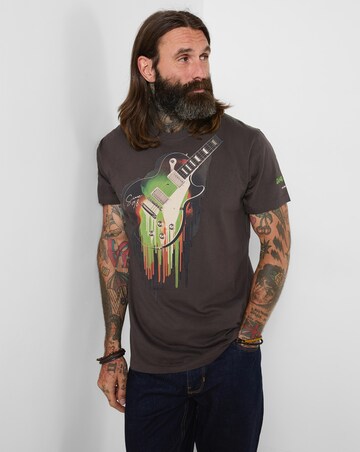 Joe Browns Hot Sounds Guitar T-Shirt - Charcoal
