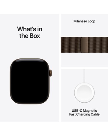 Apple Watch Series 12 GPS 46mm - Bronze Aluminium/Bronze Milanese Loop - M/L