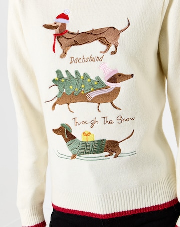 Joe Browns Darcie Dachshund Embroidered Jumper