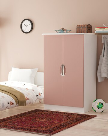 Haydn Ready Assembled 2 Door Midi Wardrobe - Kids