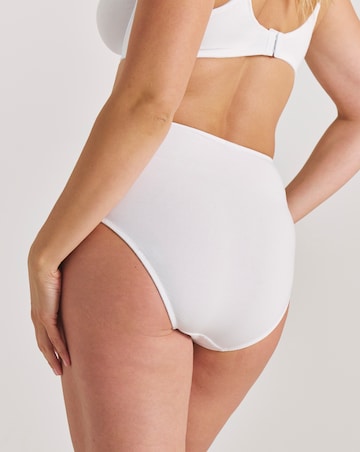 Pretty Secrets (2 Pack) Rachel Embroidery Deep Briefs Black/White