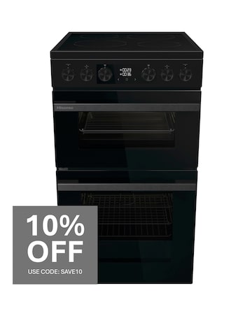 Hisense HDCEC5C10B 50cm Electric Double Cooker - Black