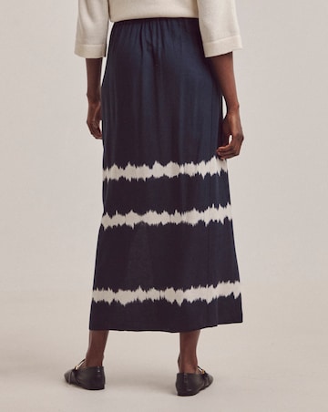 Anthology Printed Linen Wrap Skirt