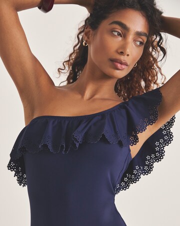 MAGISCULPT Medium Control Laser Cut One Shoulder Swimsuit