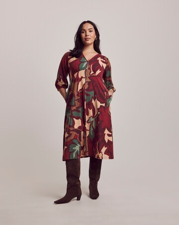 Julipa Petite Printed Jersey Midi Dress