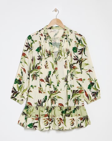 Julipa Mix Print Pintuck Tunic