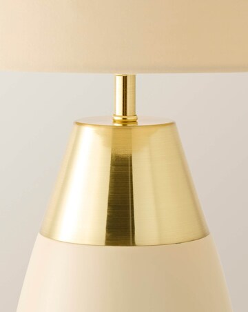 ValueLights Hurst Large Cream Touch Table Lamp