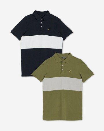 Voi 2 Pack Stripe Pique Polos