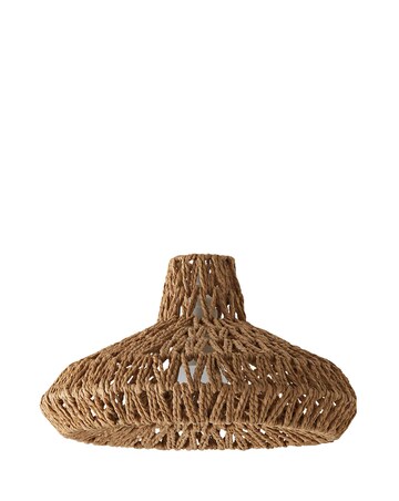 ValueLights Hamilton Weave Non Electric Pendant Shade Natural 35cm