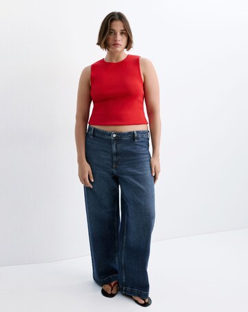 Mango Catherin Culotte High-Rise Jeans
