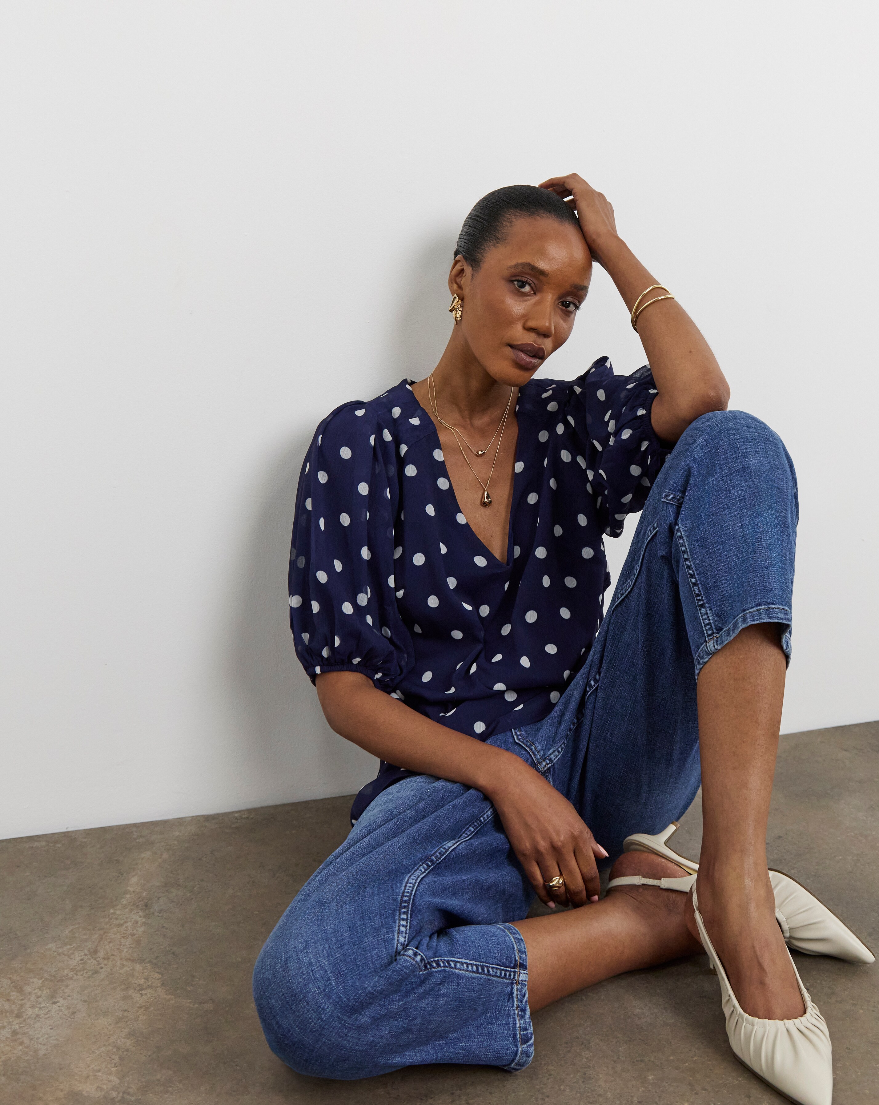 Joanna Hope Puff Sleeve Blouse | Ambrose Wilson