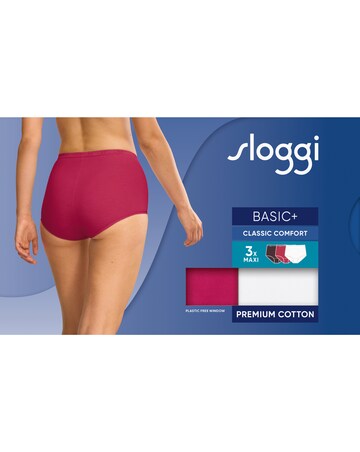 Sloggi 3Pack Tai Hi Leg Knicker Pink Multi