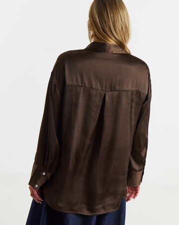 Satin Long Sleeve Shirt