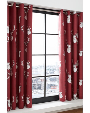 Catherine Lansfield Munro Stag Curtains