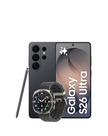 Samsung Galaxy S26 Ultra 512GB (Black) & Galaxy Watch Ultra 47mm BT bundle