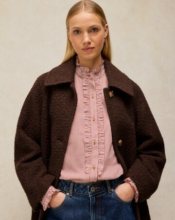 White Stuff Kelsey Boucle Wool Blend Coat