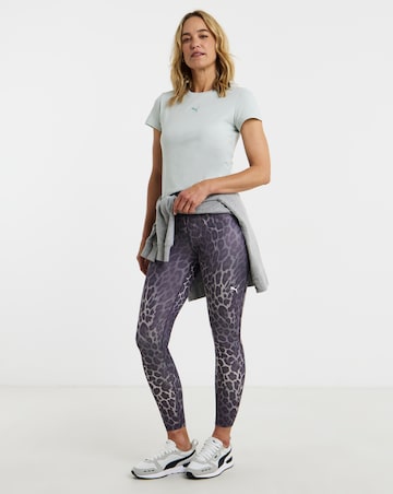 PUMA Womens Essential Spotted Haze Tight High Waist 7/8 Leggings