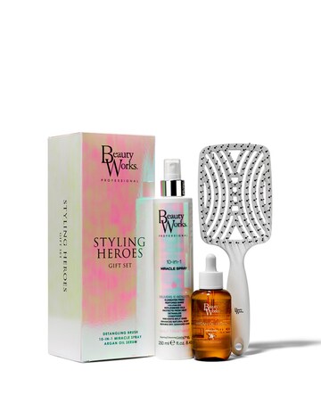 Beauty Works 3-Piece Bestselers Styling Heroes Hair Care Gift Set
