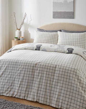 Hirsch Stags Reversible Cotton Blend Duvet Cover Set
