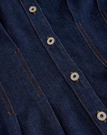 WHITE STUFF LUNA DENIM PLEAT DRESS
