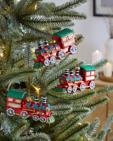 Set of 3 Hanging Trains