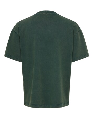 Only & Sons Dunham Washed Loose Fit T-Shirt - Pine Green