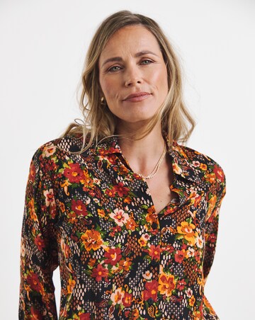 Animal Print Printed Long Sleeve Shirt