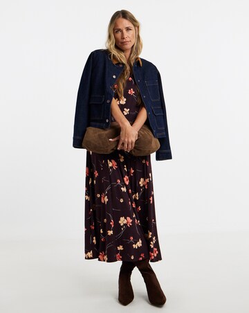 Soft Touch Seam Detail Midi Dress