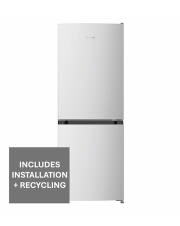 Indesit INKS 1201 S4UK Low Frost 70/30 Fridge Freezer - Silver + Installation