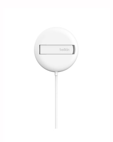 Belkin BoostCharge 15W Qi2 Magnetic Wireless Charging Pad with Kickstand - White